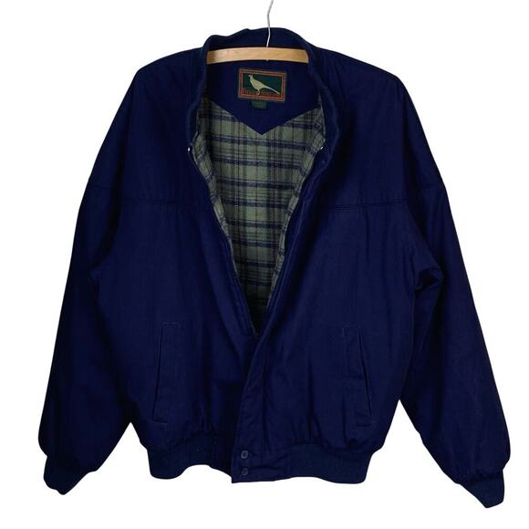 Vintage Field & Stream Gordon & Ferguson Insulated Bomber Jacket Navy – Size L - Picture 3 of 6